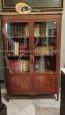 Antique Napoleon III bookcase in rosewood with inlays