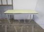 Vintage yellow formica kitchen table, 1950s