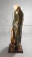 Woman with greyhound, chryselephantine sculpture signed Bertrand