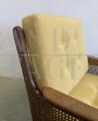 Vintage rocking armchair with Vienna straw, 1960s