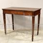 Antique Empire desk, side table or console in walnut and cherry, 19th century Italy      