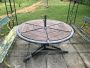 Large vintage round garden table