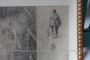 Pair of antique paintings with pencil drawings, signed