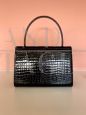 Vintage black crocodile bag