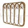 Hallway wall coat rack in bamboo and rattan