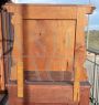 Pair of antique bedside tables from the late 19th century with gray marble top