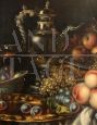 Antique Flemish painting with Still Life, oil on canvas