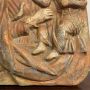 Antique plaque with Virgin and Child in terracotta, Florence 19th century