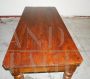 Antique rectangular kitchen table with two drawers