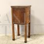 Antique Empire era bedside table in walnut, 19th century Italy