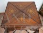 Antique English Edwardian foldable handkerchief game table