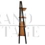 Small iron and teak ladder bookcase from the 1960s