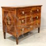 Louis XVI chest of drawers in inlaid walnut, Italy 18th century