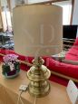 Table lamp by Goffredo Reggiani in brass with lampshade