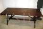 Antique style rustic table in solid spruce, 20th century