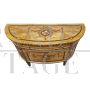 Antique Louis XVI style inlaid crescent sideboard