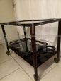 40s food trolley with removable glass tray