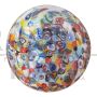 Egg-shaped table lamp in Murano glass with Murrine