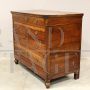 Antique capuchin chest of drawers in walnut from the Louis Philippe era, 19th century Italy