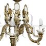 Antique Empire style gilded bronze chandelier, early 1900s