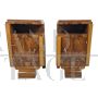 Pair of Italian Art Deco bedside tables from the 1930s - 1940s