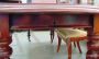 Antique English mahogany extendable dining table