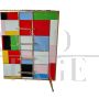 Dresser with 4 drawers in multicolored mosaic glass