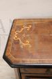 Important baroque chest of drawers in inlaid walnut, Italy 17th century