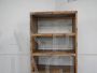 Small industrial style open bookcase shelving unit, 1950s