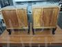 Pair of mirrored art deco bedside tables