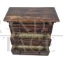 Antique Italian chest of drawers from the late 17th century in walnut wood