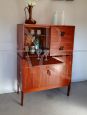 Modular cabinet in mahogany, Italian design from the 1960s