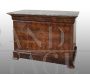 Antique Louis Philippe chest of drawers in briar walnut