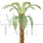 Palm tree-shaped floor lamp in green Murano glass