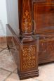 Antique Neapolitan Smith wardrobe in mahogany feather