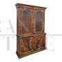 Victorian display bookcase or cupboard in walnut