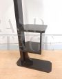 1940s art deco plant stand in black lacquered wood