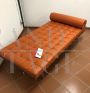 Daybed Barcelona by Mies Van Der Rohe for Knoll in orange leather