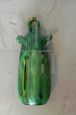 Catalan botijo ​​cantir flask in green glazed terracotta, 1970s