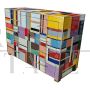 Multicolored Murano glass dresser with four drawers