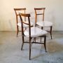 3 vintage wooden chairs, 1950s