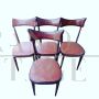 Set of 4 Ico Parisi model chairs - Italian Mid Century Design