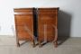 Pair of antique 19th century capuchin bedside tables in walnut