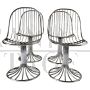 Set of 4 chairs by Gastone Rinaldi for Rima in chromed steel