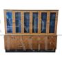 Large double-body art deco display bookcase in thuja briar