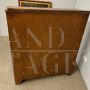 Small 1940s Art Deco display cabinet in walnut