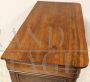 Antique Louis Philippe Capuchin sideboard in carved walnut, Italy 19th century