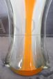 Orange 1960s Murano artistic glass vase