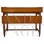 Design desk with chair in solid wood and teak from the 60s        