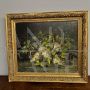 Pair of still life paintings with flowers from 1892, signed